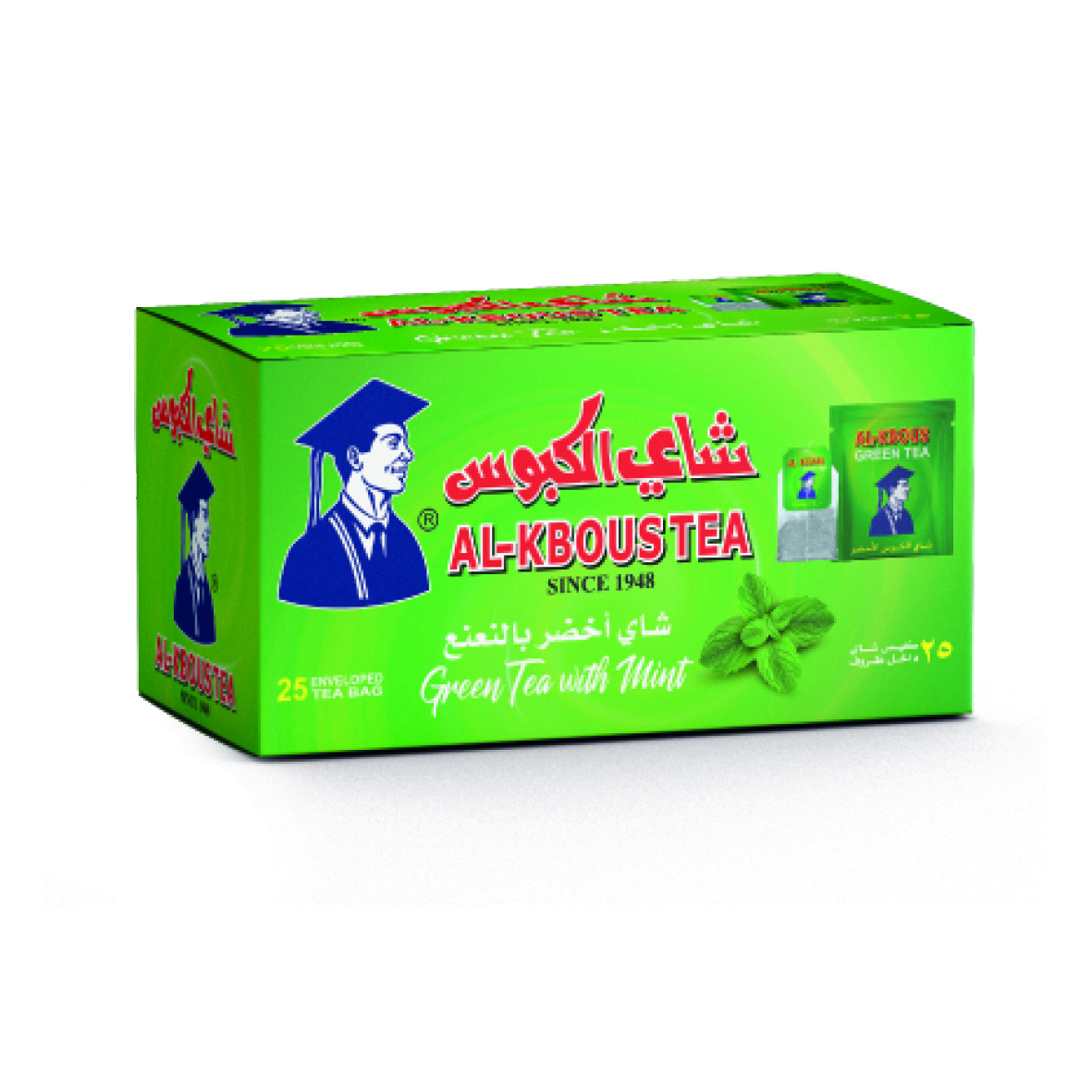 Al-Kabous 25pcs green with mint tea