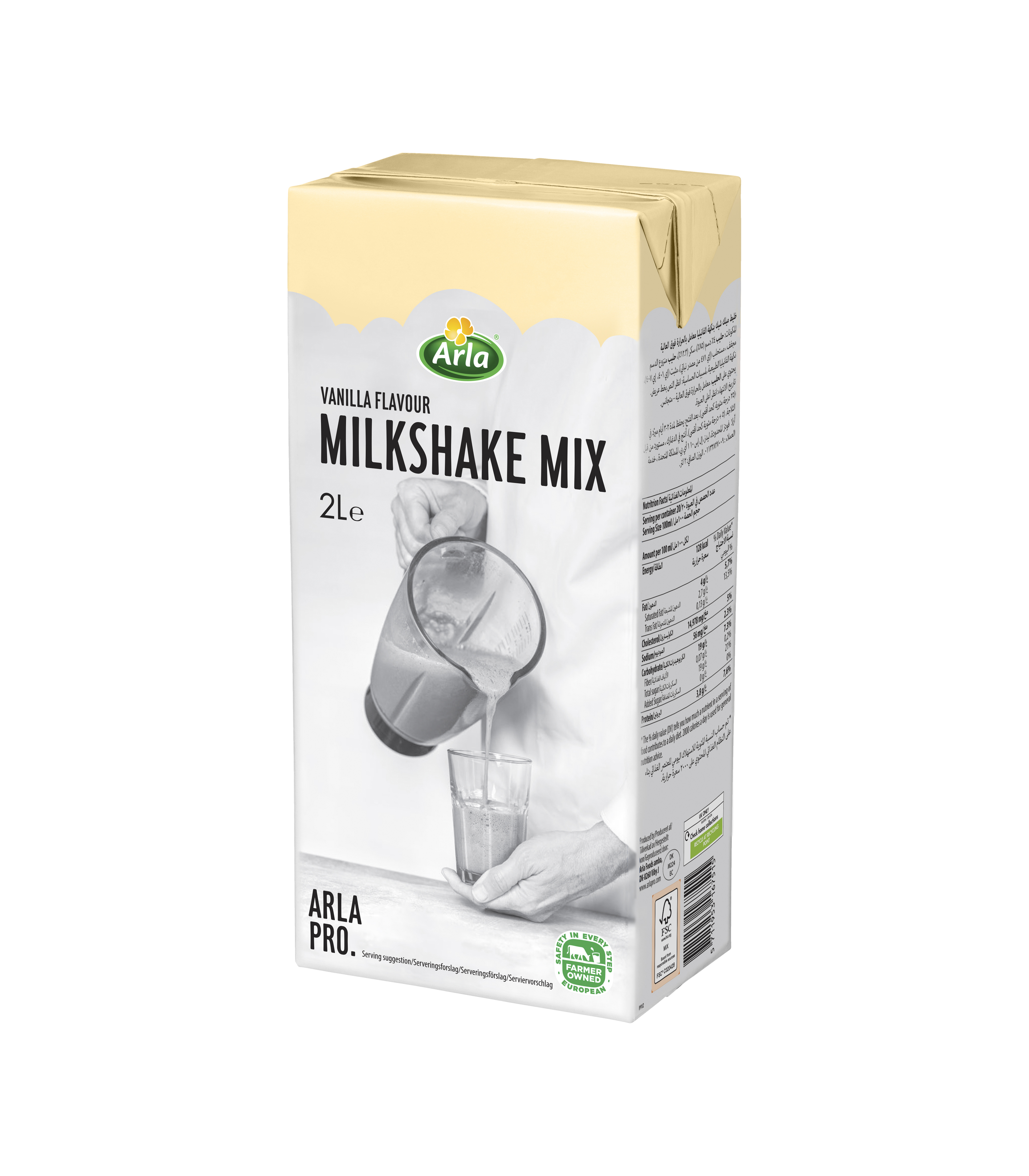 Arla Pro  Milkshake Mix 2 L