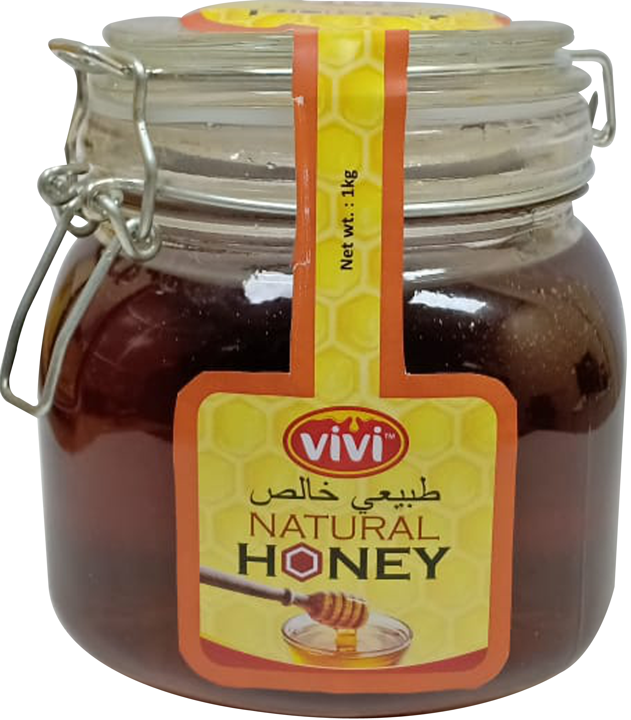 VIVI Natural Honey- clip jar