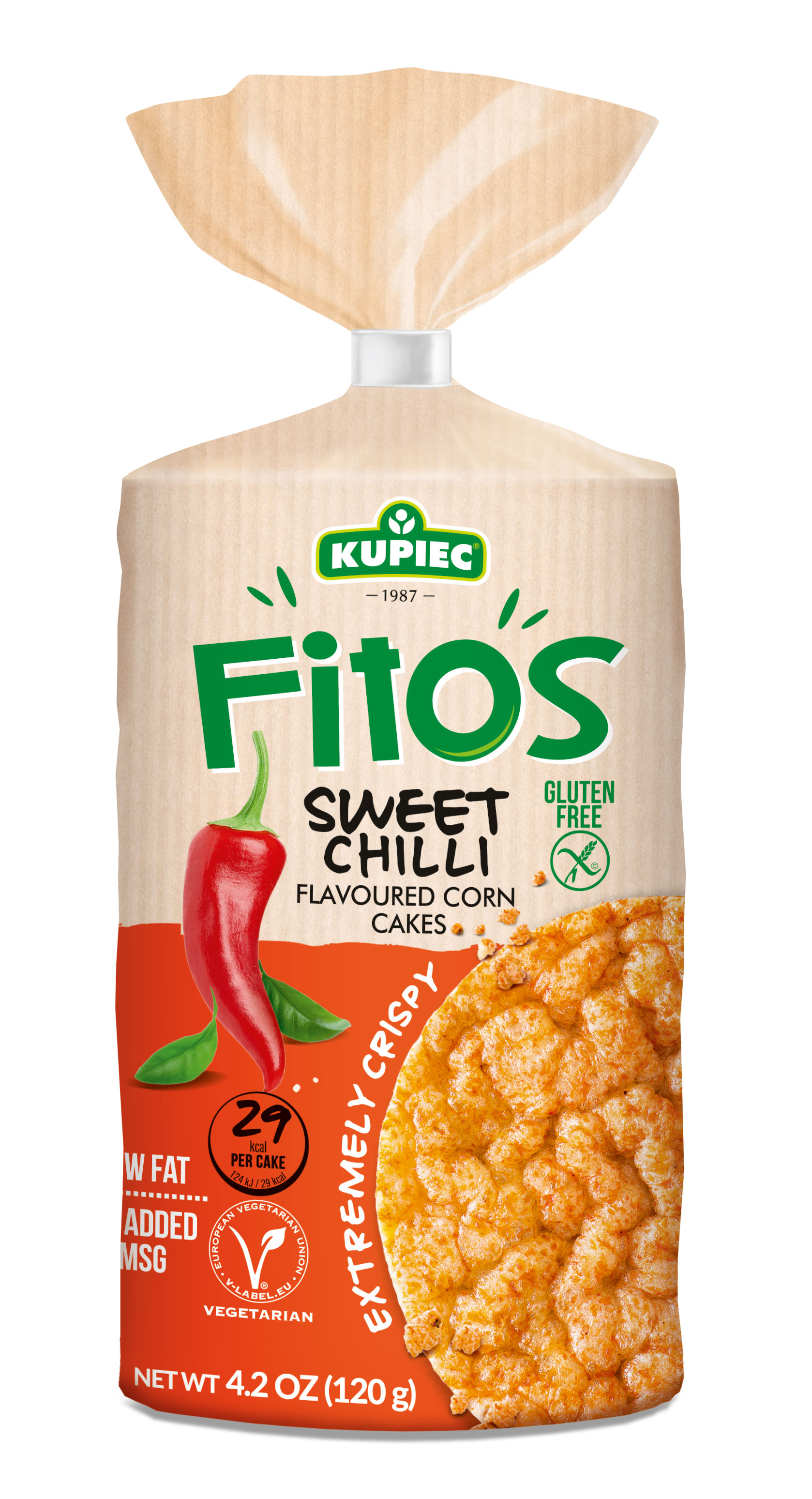 Fitos corn cakes sweet chilli 120g