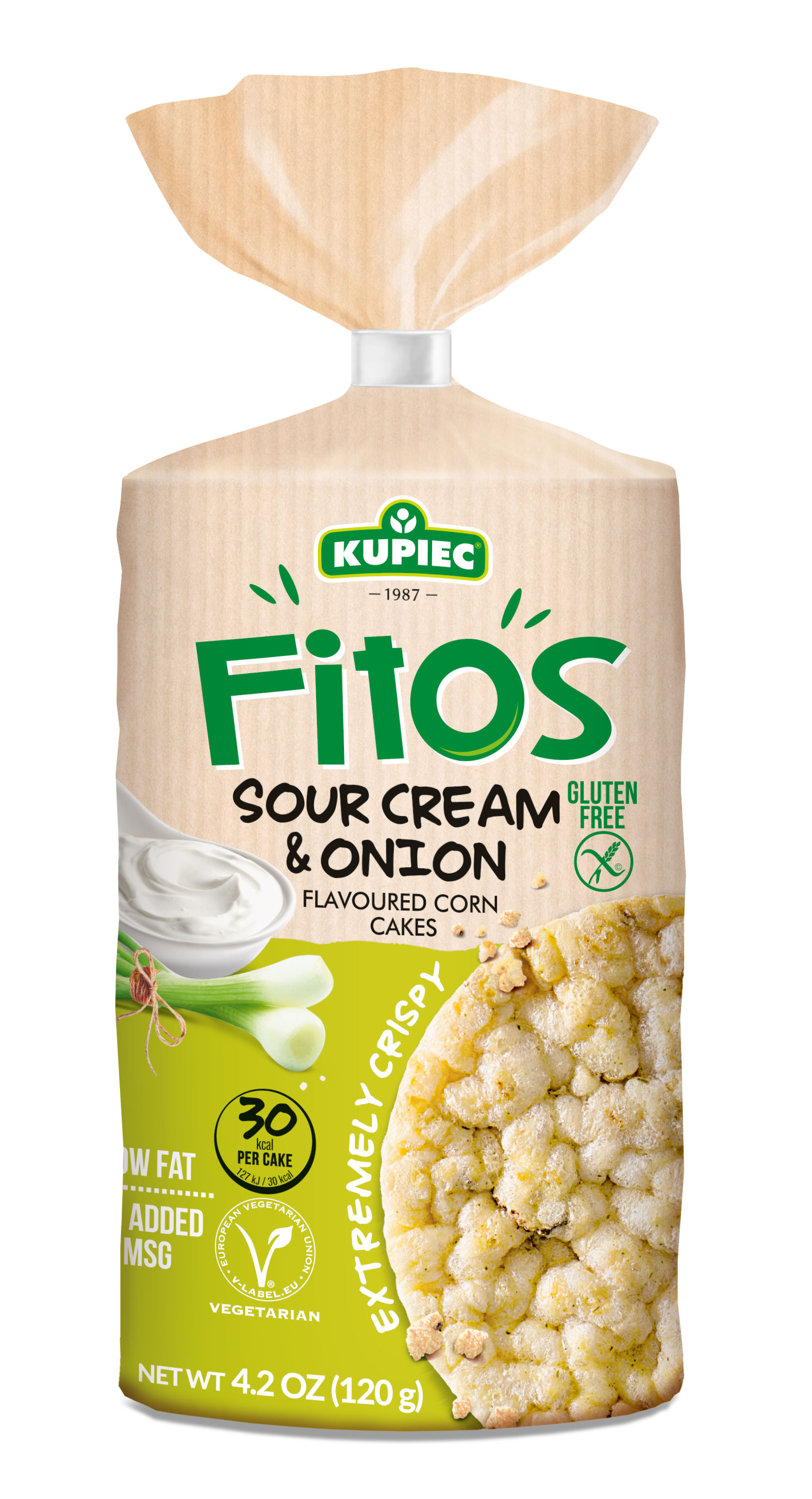 Fitos corn cakes sour cream & onion 120g