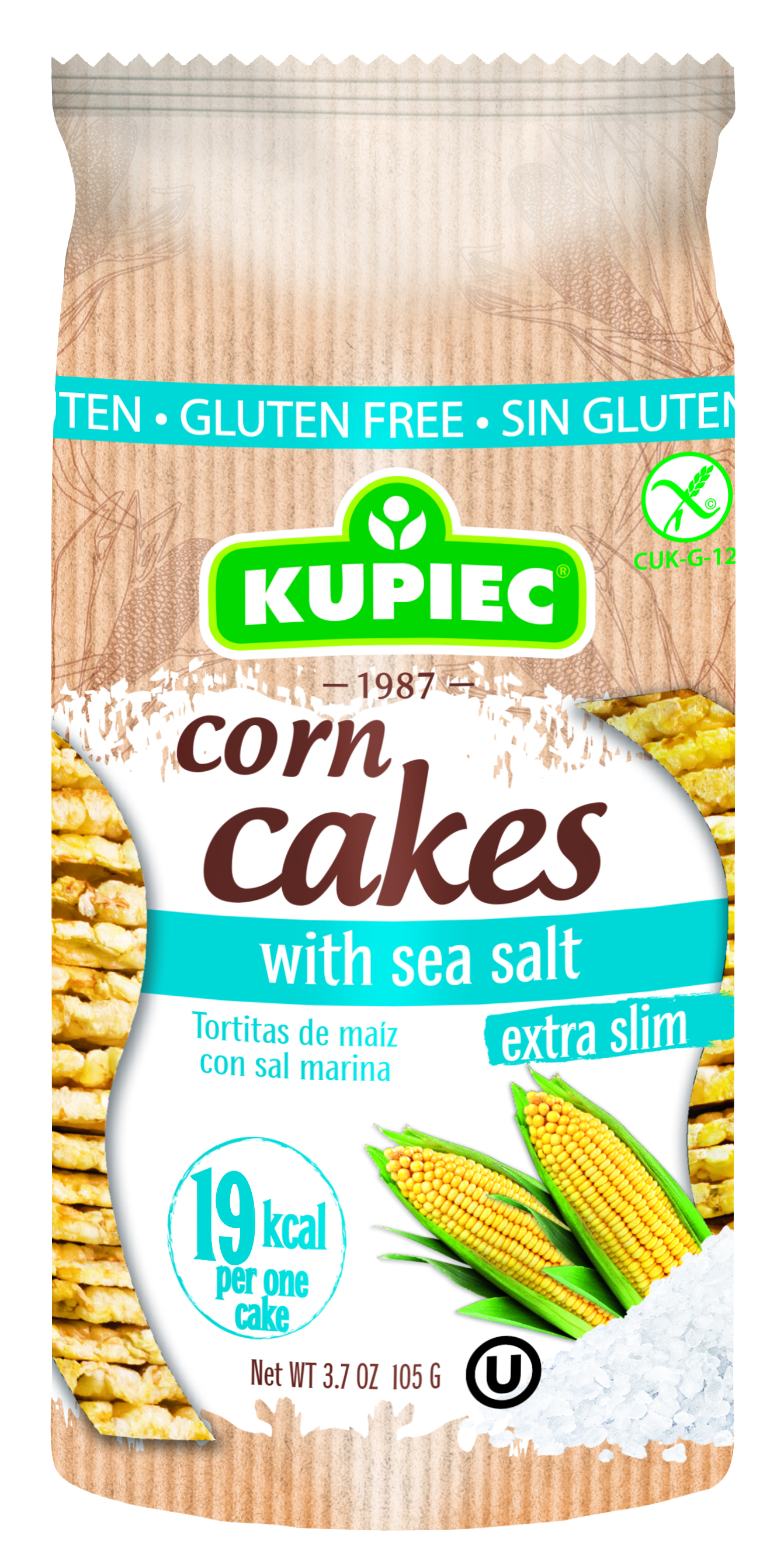 Corn cakes with sea salt 105g