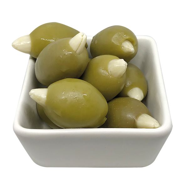 GREEN OLIVES STUFFED WITH ALMOND 